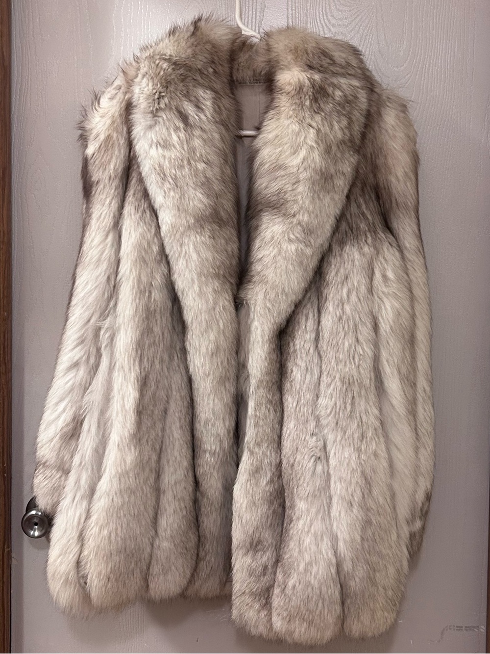 Vintage Blu Fox Fur Coat of Finland